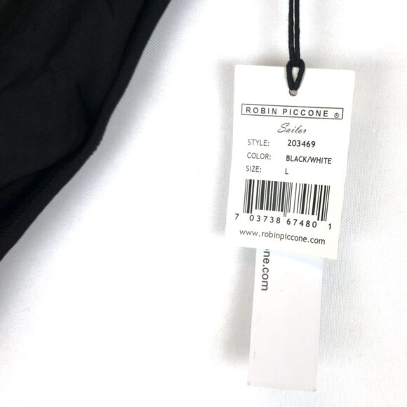 Robin Piccone Women’s Black High Waist Bikini Bottom Size L - Picture 3 of 3